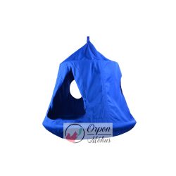 Fészekhinta sátorral: kék - 110x120cm