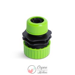   Tömlőcsatlakozó adapter: 1/2" - 3/4" - műanyag - zöld/fekete