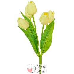 Tulipán csokor - gumi - 5 virágos, 29 cm