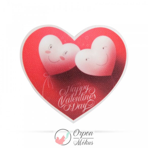 Valentin napi RGB LED dekor - öntapadós - szív