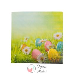   Húsvéti szalvéta: tojás és virág - 33 x 33 cm - 3 rétegű - 20 db / csomag