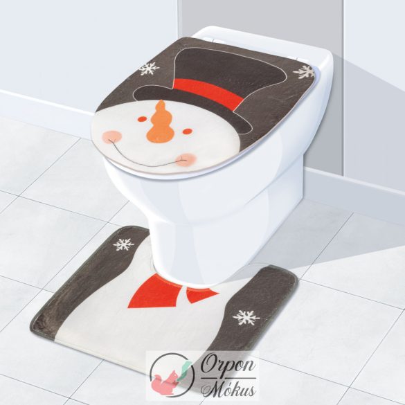 Karácsonyi WC ülőke dekor