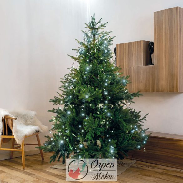 LED karácsonyfa fényfüzér: 1,9 m - 120 LED, hidegfehér - IP44