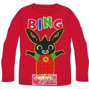 Bing gyerek hosszú ujjú póló: piros
