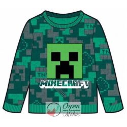 Minecraft gyerek kötött pulóver Creeper