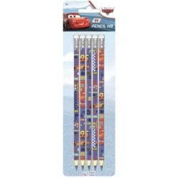 Disney Verdák HB garfit ceruza + radír 5 db-os szett