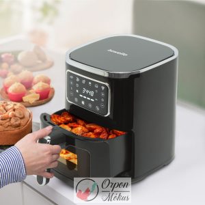 Olaj nélküli fritőz (AirFryer), 220-240 V: 1450W - 5 L - érintőgombos