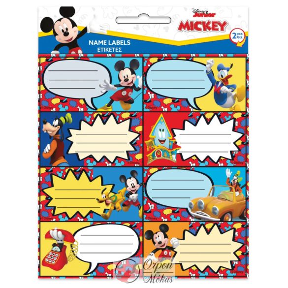 Mickey füzetcímke 16 db-os - Disney