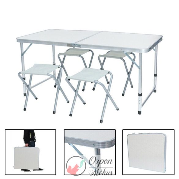 Kemping asztal 4 székkel