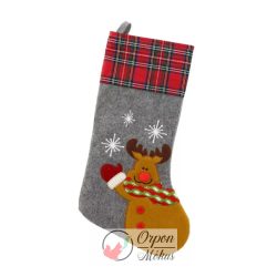Reindeer, Karácsonyi kandalló zokni, csizma - 51 cm