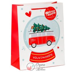   Ajándéktasak: 26x12x33cm - Karácsonyi - Volkswagen Transporter