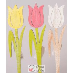 Fa tulipán: festett - 30cm
