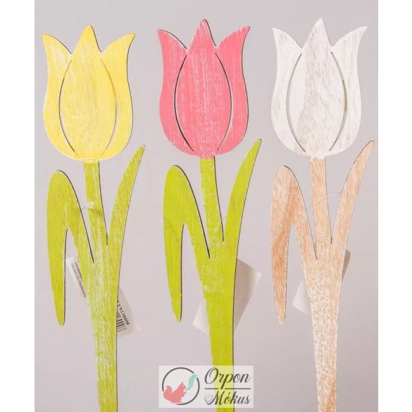 Fa tulipán: festett - 30cm