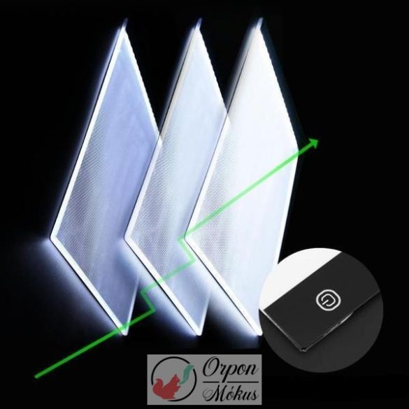 Gyémántszemes/ rajz LED pad A/4