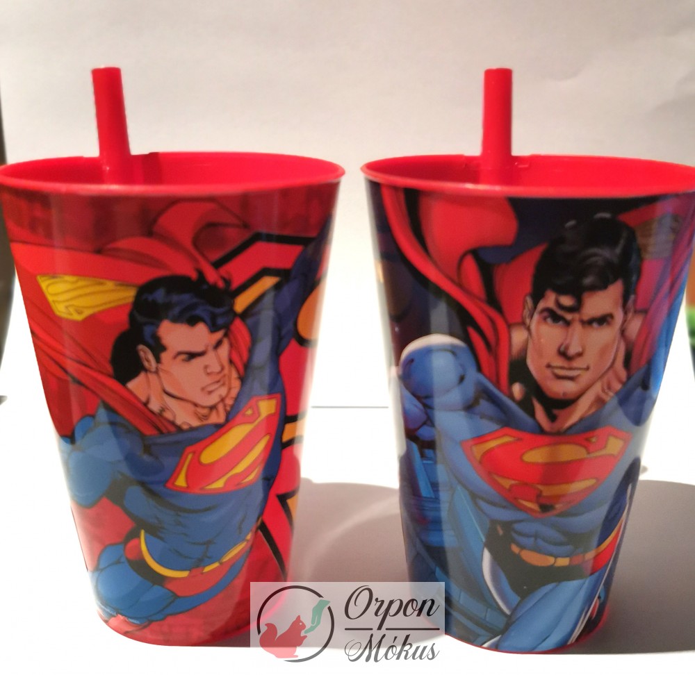 Tuffex Superman pohár szívószállal